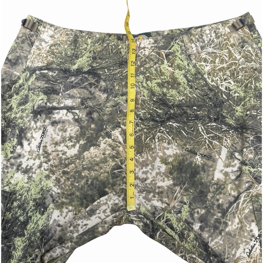 Cabela's Zonz Woodlands Camo Hunting Cargo Pants Mens 40 Adjustable Waist Pocket - Picture 6 of 12
